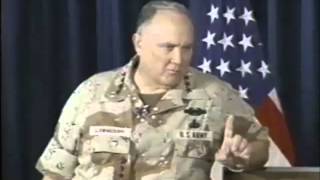 Gen Norman Schwarzkopf Minefield Response to Journalist [upl. by Derfla911]