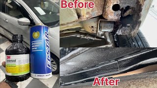 Car Rubber Paint  Underbody Coating  Antirust Coating 3m maruti suzuki Anticrrosive tips for apply [upl. by Onitnerolf]