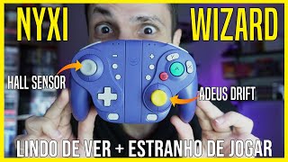 Review NYXI WIZARD o controle tipo JoyCon que imita GameCube pra Nintendo Switch e PC Vale a pena [upl. by Garlan]