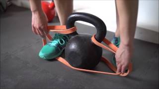 Marklyft med kettlebell och gummiband [upl. by Otrevlig]