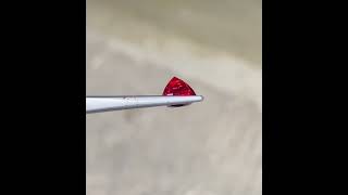 Red Spinel good luster and clarity Natural Burmese shorts gemstone [upl. by Naelcm379]