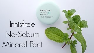 Review Innisfree NoSebum Mineral Pact [upl. by Bedad]