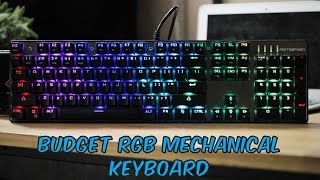 MOTOSPEED Inflictor CK104 RGB Gaming Mechanical Keyboard  Unboxing amp Review [upl. by Alves]