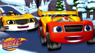 Race Car Monster Machines Compete for the Ice Trophy 🏆  Blaze and the Monster Machines [upl. by Devi304]