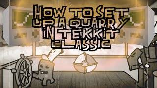 Tekkit Classic  How To Setup A Quarry Two Ways  Tutorial 1 [upl. by Ahsinroc]