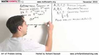 MATHCOUNTS Mini 12  Arithmetic and Geometric Sequences [upl. by Erikson]