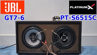 Speaker review  รีวิว Speaker comparison JBL GT76 vs PlatinumX PTS6515C [upl. by Cyn]