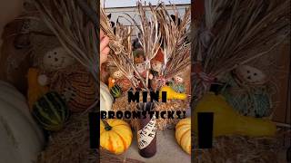 🧹Eco Friendly Mini Broomstick Halloween Craft🧹 Kid Friendly Holiday Craft [upl. by Ynaittirb872]