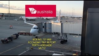 Virgin Australia B737800 Economy Trip Report Perth to Adelaide [upl. by Pears639]