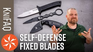 KnifeCenter FAQ 79 Self Defense Fixed Blades [upl. by Brennen]