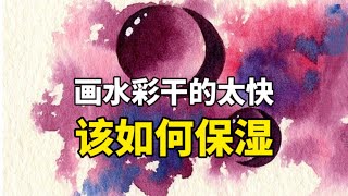 画水彩时干的太快怎么办？零基础水彩入门教程 [upl. by Arrad680]