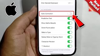 iPhone 15ProMax How to Turn OnOff Keyboard Auto Correction [upl. by Alyar]