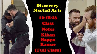 121823 Class Notes Full Class  Kamae from Kihon Happo [upl. by Vetter]