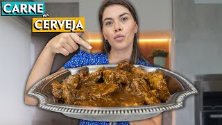 CARNE NA CERVEJA MAIS FÁCIL DO MUNDO [upl. by Yecrad271]