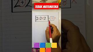 Tebak Matematika belajar matematika shortvideo [upl. by Elsworth]