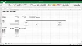 Excel Rechnen mit Datum in Excel [upl. by Ettennan]