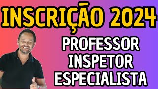 INSCRIÇÃO DE CANDIDATOS PARA TRABALHAR NA REDE ESTADUAL DE ENSINO PROFESSOR INSPETOR SUPERVISOR MG [upl. by Pearlman]