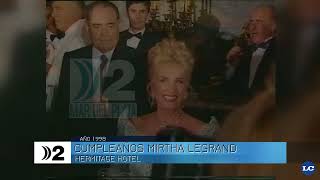 Año 1998 Mirtha Legrand festeja su cumpleaños en el Salón Versailles del Hermitage Hotel [upl. by Delogu]