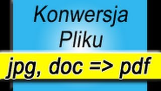 DOC TO PDF Creator Jpg To Pdf Excel To Pdf Convert free konwersja word docx creator [upl. by Survance567]