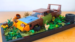 Lego Dodge Charger Daytona Barn Find MOC [upl. by Bear]