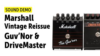 Marshall Vintage Reissue GuvNor amp DriveMaster  Sound Demo no talking [upl. by Lleraj185]