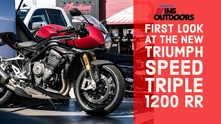 IMS Outdoors Sneak Peak of the Triumph Speed Triple RR [upl. by Oilegor846]