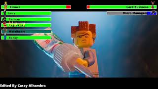 The Lego Movie 2014 Final Battle with healthbars 22 REMAKE [upl. by Goeselt]