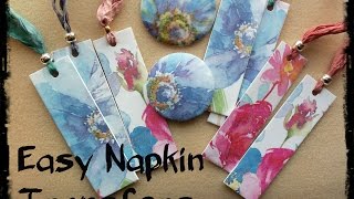 Easy Napkin Transfers for Polymer Clay [upl. by Andie]