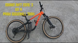 Marin Rift Zone 3 on a Downhill Park Trail [upl. by Grati]