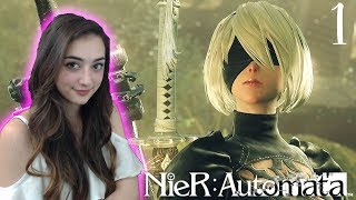 BLIND PLAYTHROUGH  Nier Automata Playthrough  Part 1 [upl. by Emee]