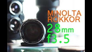 Minolta mc wrokkorsg 28mm f35 quotmini reviewquot [upl. by Ariait]