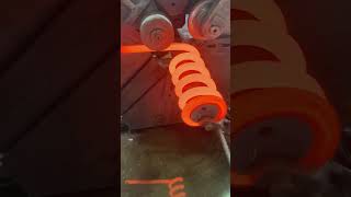 The process of heating and coiling speed springs in Chinese factory machine factory process [upl. by Latreshia324]