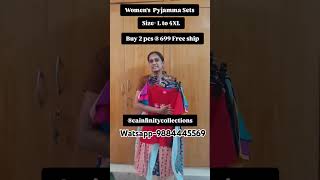 Womens Pyjamma Sets L to 4XL 36 to 44quot womensclothing womenswear pyjamas pyjamma [upl. by Ennazus]