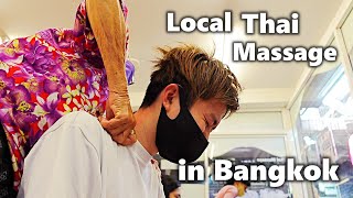 Local Thai Massage Tour in Bangkok Painful  Thailand Travel 2022 [upl. by Stenger]