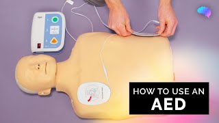 How to use an AED  Automated External Defibrillator  OSCE Guide  UKMLA  CPSA [upl. by Gurtner914]