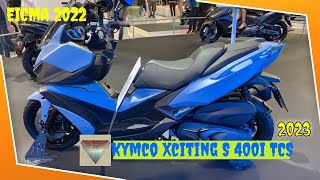 2023 Kymco Xciting S 400i TCS walkaround EICMA 2021 Milan [upl. by Cheffetz532]