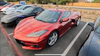 CORVETTE MEETUP IN CEDAR PARK TX [upl. by Berwick]