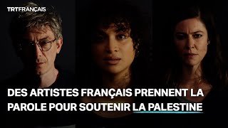 Des artistes français prennent la parole pour soutenir la Palestine [upl. by Bjork658]