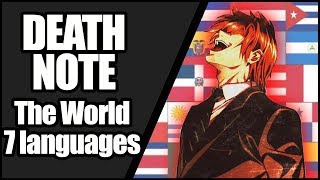 DEATH NOTE OPENING 1 quotThe Worldquot in 7 DIFFERENT LANGUAGES [upl. by Dannel993]