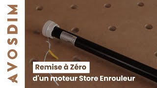 Comment remettre à Zéro dun moteur Store Enrouleur AvosDim [upl. by Nowtna249]