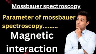 magnetic interaction in mossbauer spectroscopy parameter of mossbauer spectroscopy [upl. by Darin]