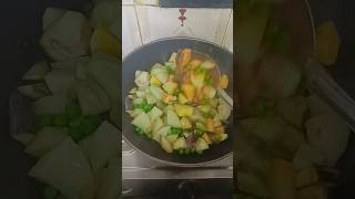 Baingan aloo matar sabji youtube shorts [upl. by Yleen143]