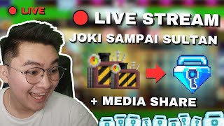 GACHA JOKI SAMPAI SULTAN MEDIA SHARE LIVE STREAM 5  Growtopia 2024 [upl. by Goerke]