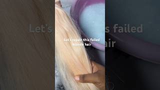 Let’s Repair a failed blonde color for a client youtubemadeforyou 613hairrepair [upl. by Aver]