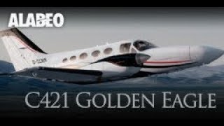 Cessna C421 Golden Eagle by Alabeo VFR 2W3KRNT Washington [upl. by Allegra]