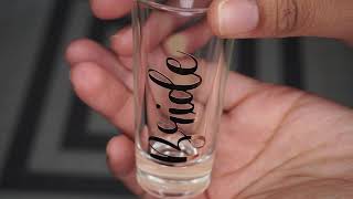 Detailed Cricut Shot Glass Tutorial  Tanasia K [upl. by Carling]