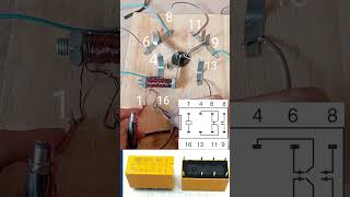 Scheme and how the relay circuit works relayprojecteksperimenshorts [upl. by Morville]