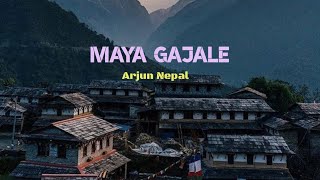 Maya Gajale  lalupate ful fulyo banaima  Lyric Song  tiktok viral song  Arjun Nepal [upl. by Mayram870]