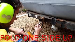 HOW TO REMOVE A STUCK TOWBAR HITCH TONGUE [upl. by Cerallua]