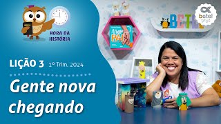 Gente nova chegando Préaula lição 3  1° Tri 2024 EBD Conhecer [upl. by Rehposirhc353]